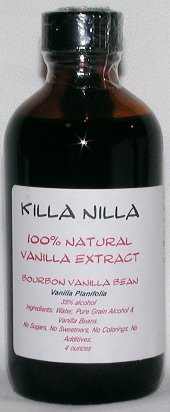 Killa Nilla Vanilla Extract Bourbon 4 ounce